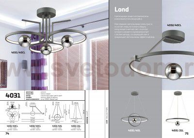 Светильник потолочный Odeon light 4032/40CL LOND