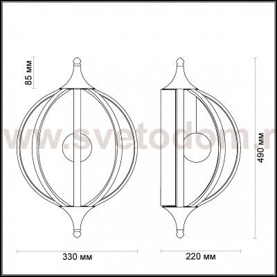 Светильник настенный бра Odeon light 4033/21WL NICCO