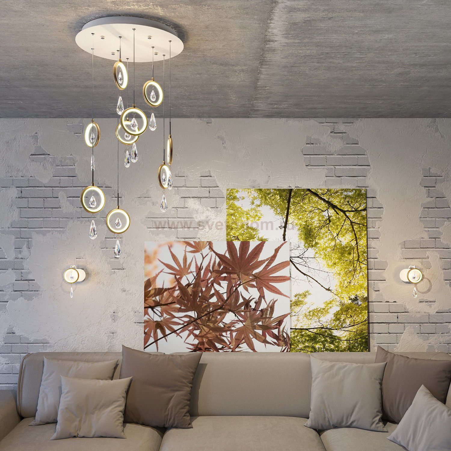 Люстра Odeon light 4034/54L ORIO