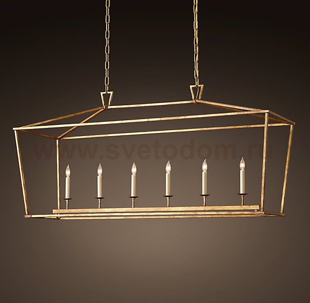 Люстра 19th C. English Openwork Linear Pendant Bronze Loft Concept 40.386