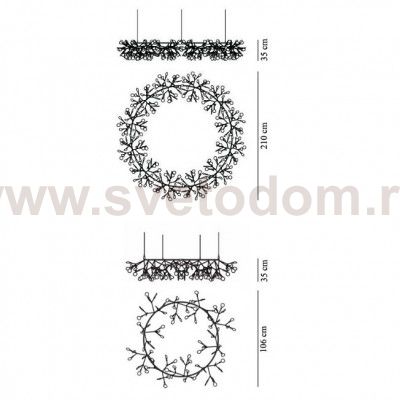 Люстра Moooi Heracleum The Big O Loft Concept 40.301-0