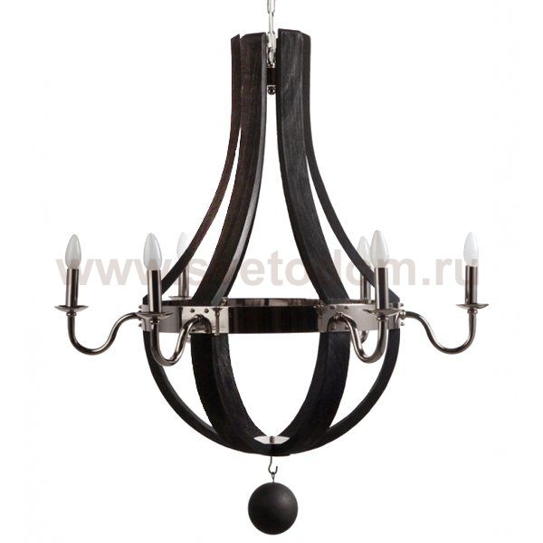 Люстра RH Wine Barrel chandelier Polished nickel Loft Concept 40.478
