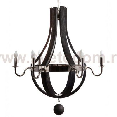 Люстра RH Wine Barrel chandelier Polished nickel Loft Concept 40.478