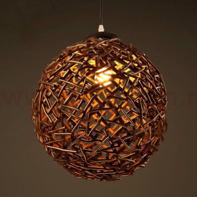 Подвесной светильник Old Wicker Pendant Sphere Loft Concept 40.556.MT.TR.R1H