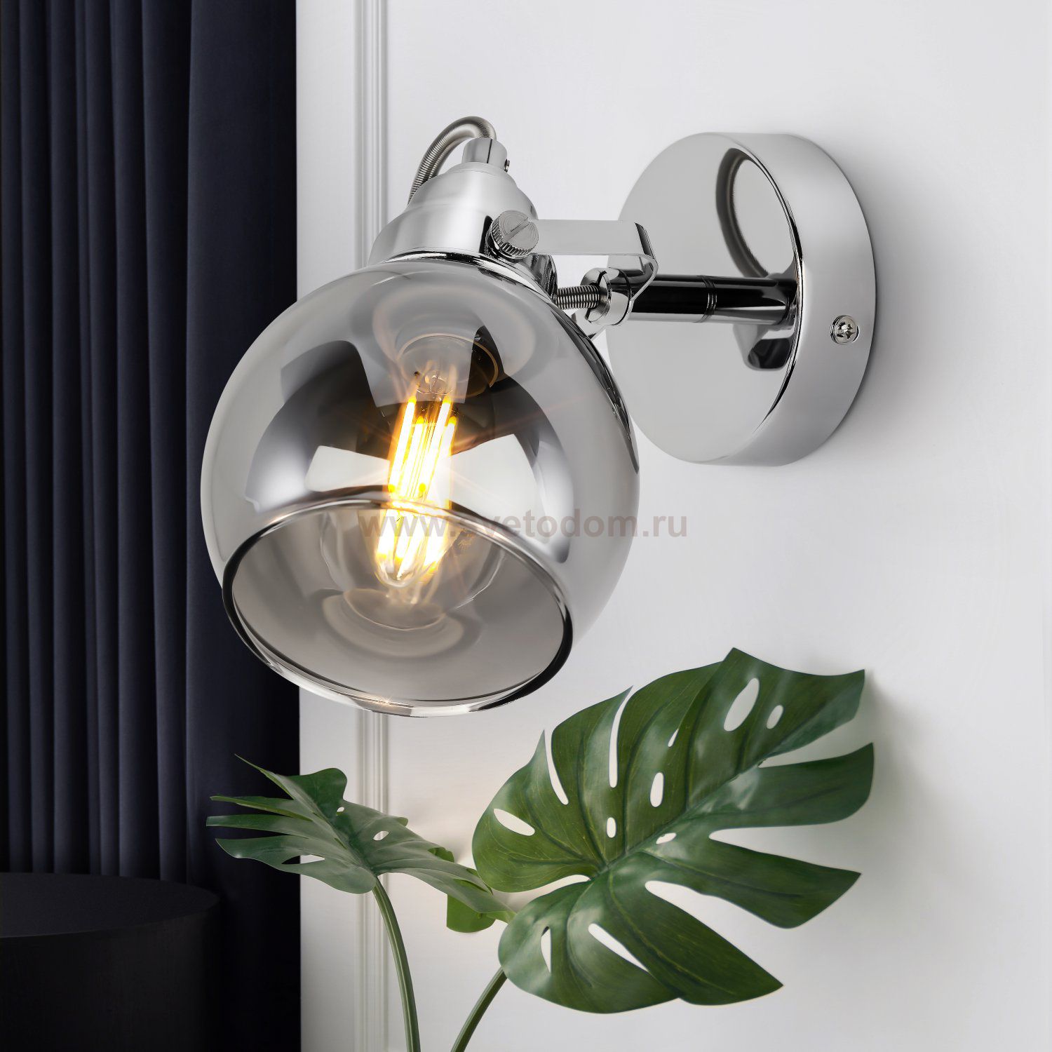 Бра светильник Rivoli Agnesa 4056-401 настенный поворотный 1 х E14 40 Вт