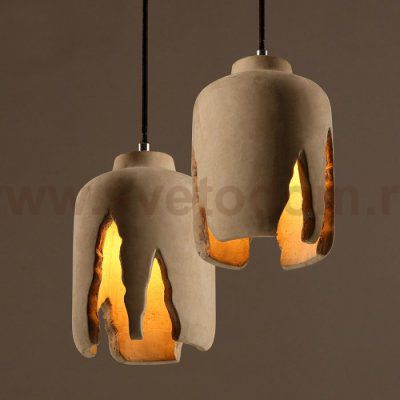 Подвесной светильник Art Concrete Fritz Loft Concept 40.582.MT.CO.T1B