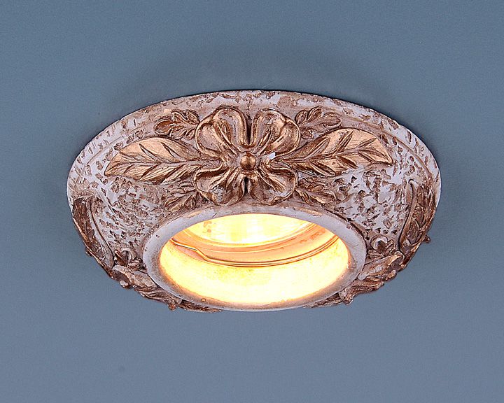 Светильник точечный Elektrostandard 4060 айвори / золото