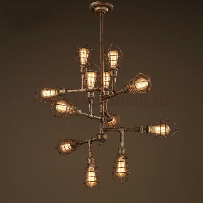 Люстра Loft Industrial Sputnik 12 Retro Loft Concept 40.605