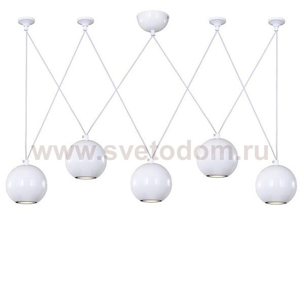 Подвесной светильник Multisphere Pendant White 5 Loft Concept 40.636