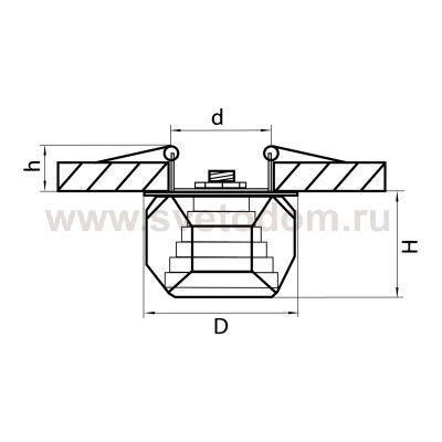 Светильник встраиваемый Lightstar 4064 Romb