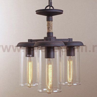Подвесной светильник Loft Rope Light Trio Pendant Loft Concept 40.695.MT.BL.BJR