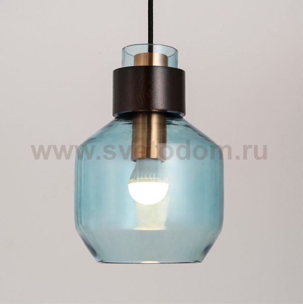 Подвесной светильник Miami Blue glass Loft Concept 40.719.MT.BL.BJR