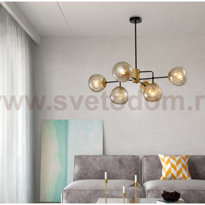Люстра Rivoli Geba 4077-306 6 х E14 40 Вт