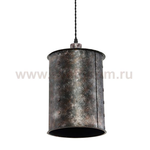 Подвесной светильник Old Metal Long Cylinder Loft Concept 40.805.MT.BL.T1B
