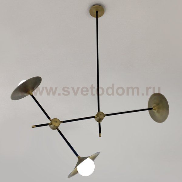 Люстра Disc Turbaya SS-3 Chandelier Loft Concept 40.809.MT.BL.T1B