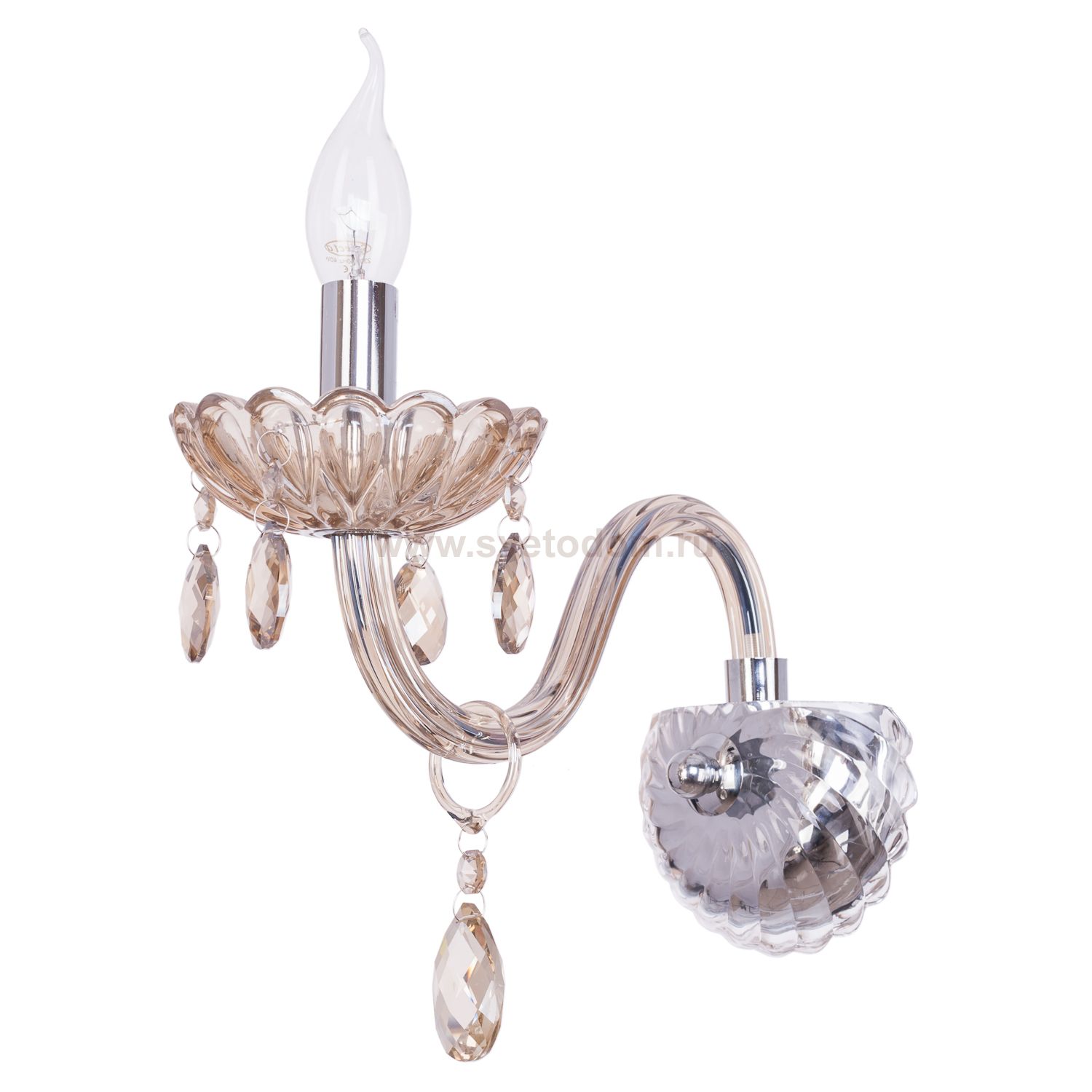 Светильник бра классическое с хрусталем Экономсвет 408/1wCOGNAC