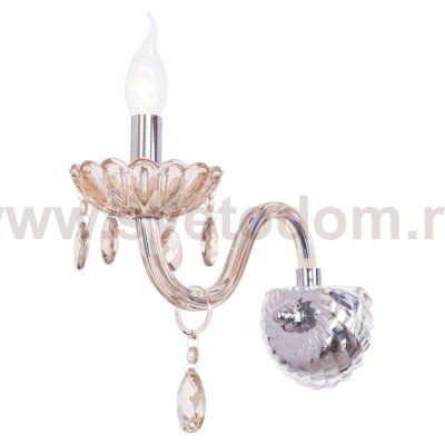 Светильник бра классическое с хрусталем Экономсвет 408/1wCOGNAC