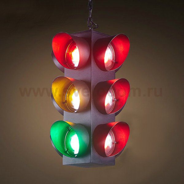 Подвесной светильник Светофор Loft Traffic Light Pendant Loft Concept 40.821