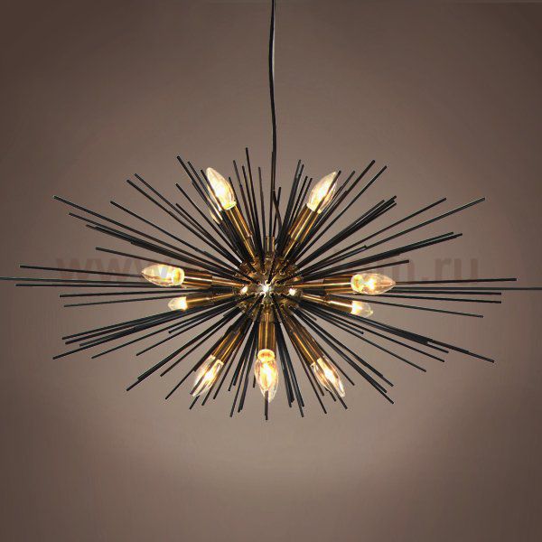 Люстра Astra Chandelier Sputnik Gold & Black Loft Concept 40.829