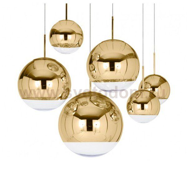 Подвесной светильник Mirror Ball Gold Loft Concept 40.830