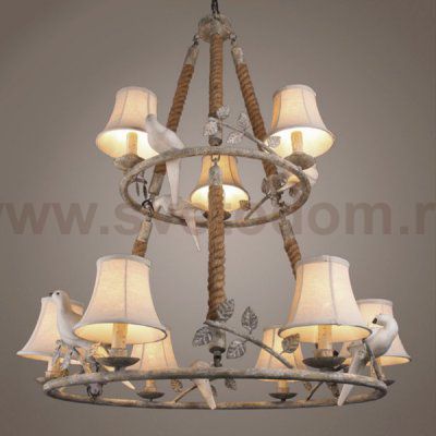 Люстра Norman Bird Forest Patina 9 Loft Concept 40.885