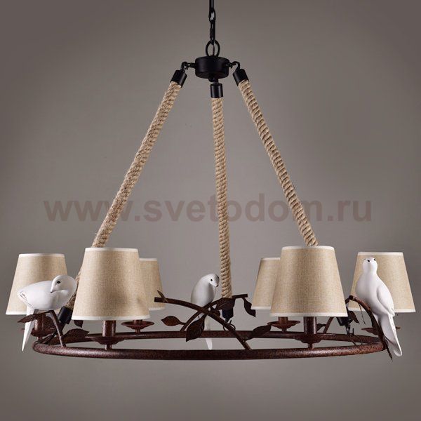 Люстра Norman Bird Forest 6 Loft Concept 40.887.CH.20.TFB