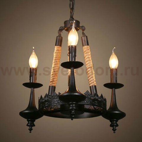 Люстра 3-Light Rustic Chandelier Loft Concept 40.914.CH.20.TFB