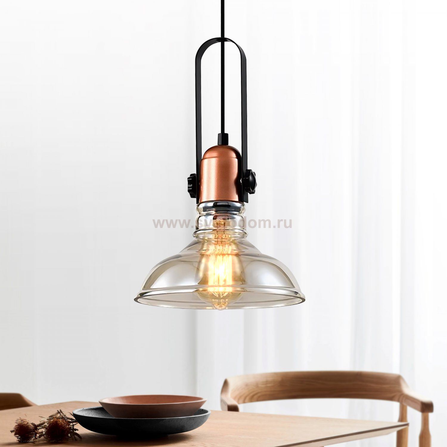 Светильник подвесной (подвес) Rivoli Leila 4093-201 1 х Е27 40 Вт потолочный