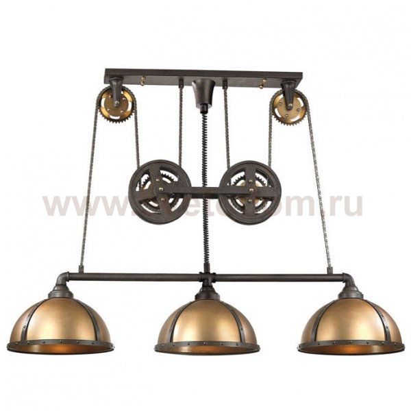 Люстра Loft Light Rust and Brass three plafond Loft Concept 40.948.GL.TR.LSL