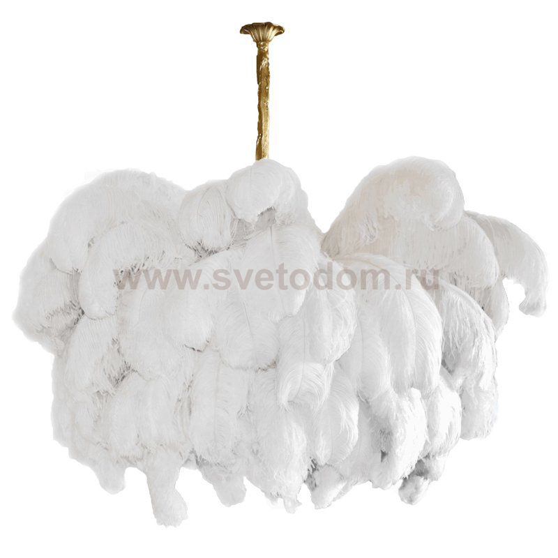 Люстра из страусиных перьев Extra Large Feather Chandelier GRAND TOUR Loft Concept 40.949