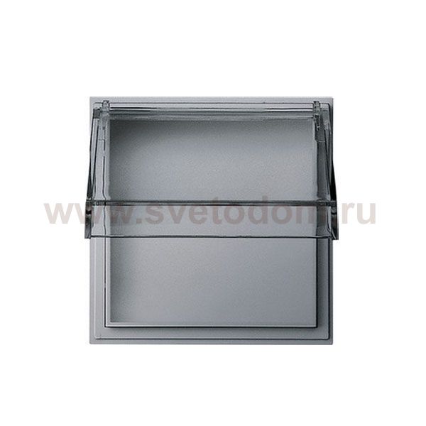 Gira TX-44 Алюминий Панель с прозрачной крышкой (G40965)