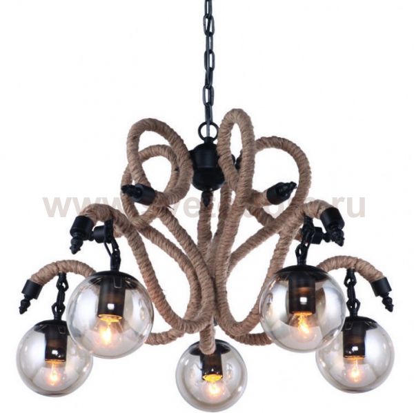 Люстра Loft Rope Chandelier Globe 5 Loft Concept 40.969