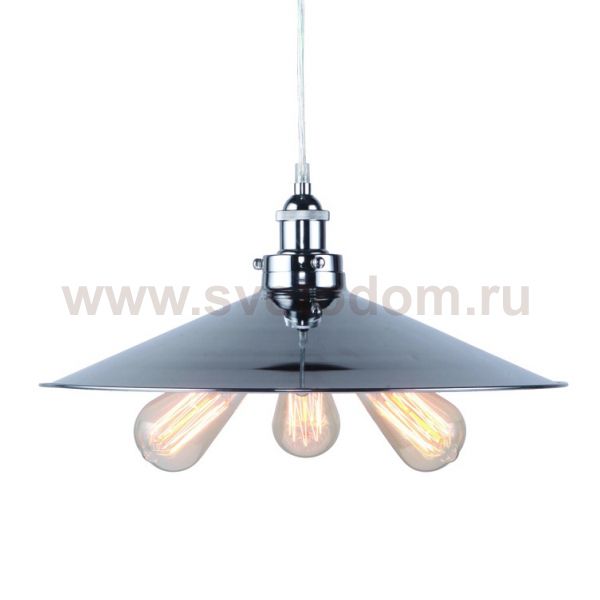 Подвесной светильник 20th C. Factory Filament Metal Triple Pendant rh Loft Concept 40.979