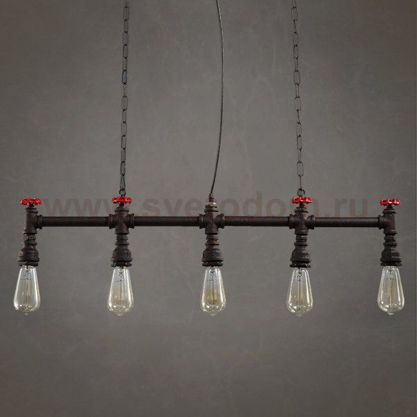 Подвесной светильник Loft Red Water Tap Pendant 5 Loft Concept 40.992.GL.TR.LSL