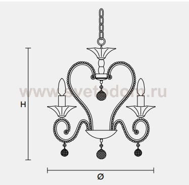 Подвесной светильник Masiero CLASSICA 4100 4