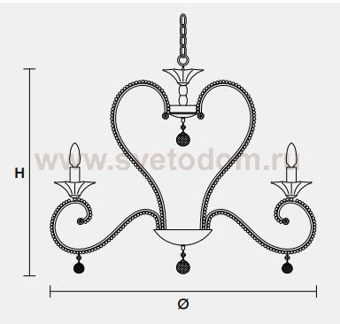 Подвесной светильник Masiero CLASSICA 4100 6