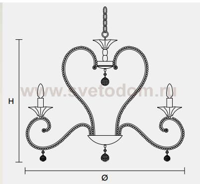 Подвесной светильник Masiero CLASSICA 4100 8