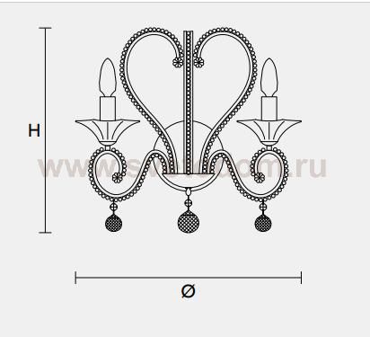 Настенный светильник Masiero CLASSICA 4100 A2