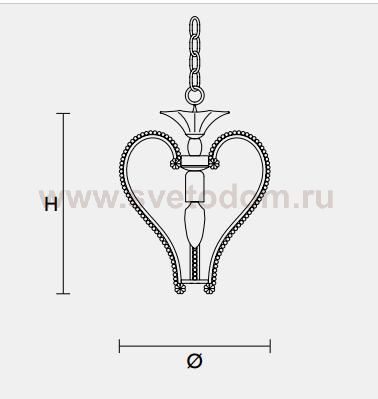 Подвесной светильник Masiero CLASSICA 4100 S1