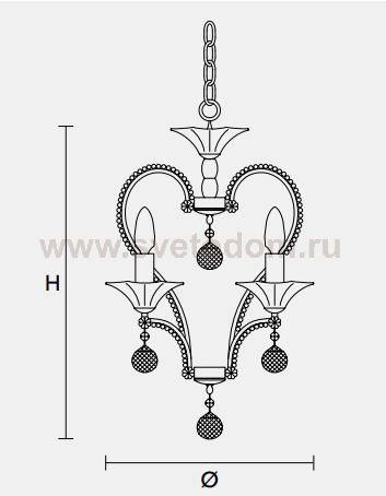 Подвесной светильник Masiero CLASSICA 4100 S4