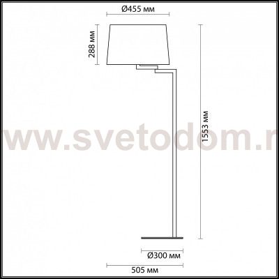 Торшер Odeon light 4101/1F EDWIN