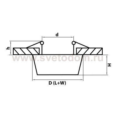 Светильник встраиваемый Lightstar 41029 Extra