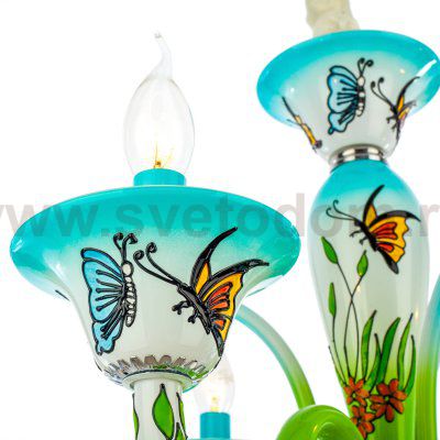 Светильник Ben Crezo 41034/5BL+GN