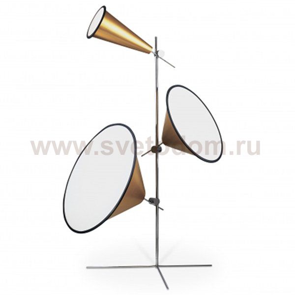 Торшер Tom Dixon Cone Gold Loft Concept 41.040.MT.GL.T1B
