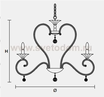 Подвесной светильник Masiero CLASSICA 4105 6