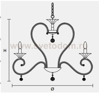 Подвесной светильник Masiero CLASSICA 4105 8