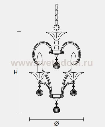 Подвесной светильник Masiero CLASSICA 4105 S4
