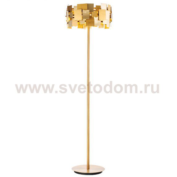 Торшер Gold Plate Floor Lamp Loft Concept 41.050.MT.BL.T1B
