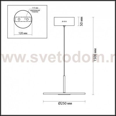 Подвесной светильник Odeon light 4107/12L ELLEN