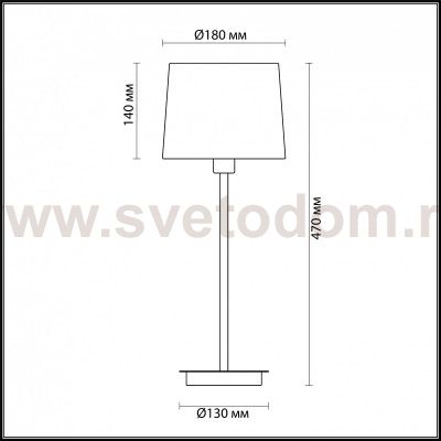 Настольная лампа Odeon light 4115/1T EDIS